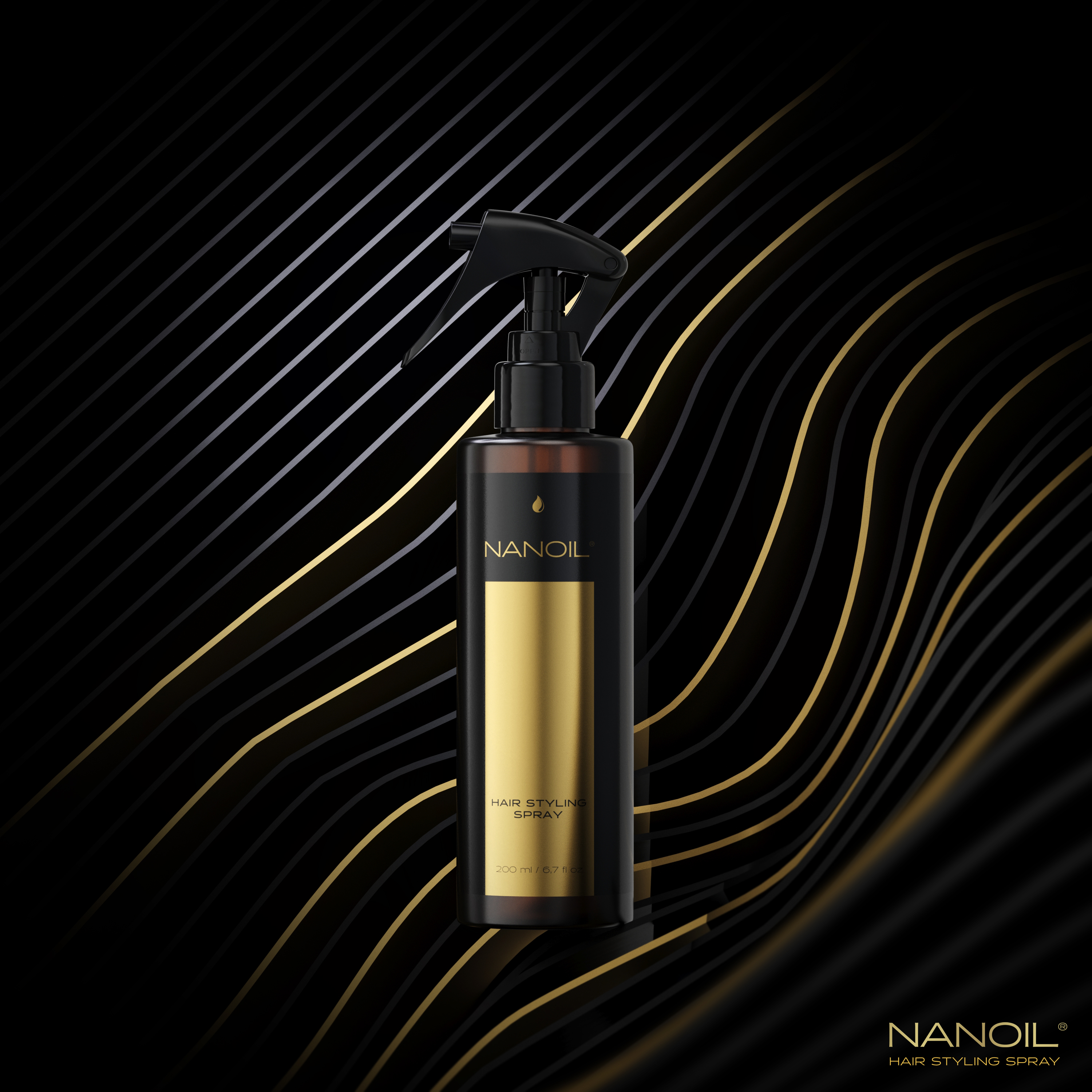 najlepszy spray do stylizacji włosów Nanoil